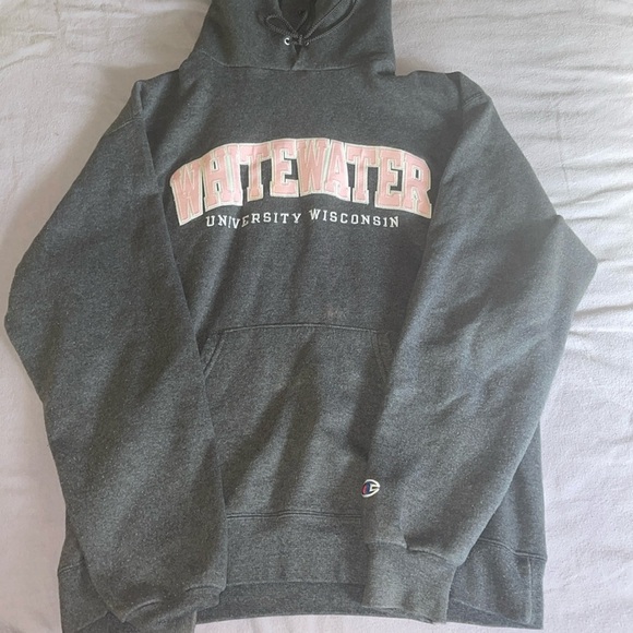 Whitewater University of Wisconsin College Hoodie. Champion Brand. - Picture 1 of 3